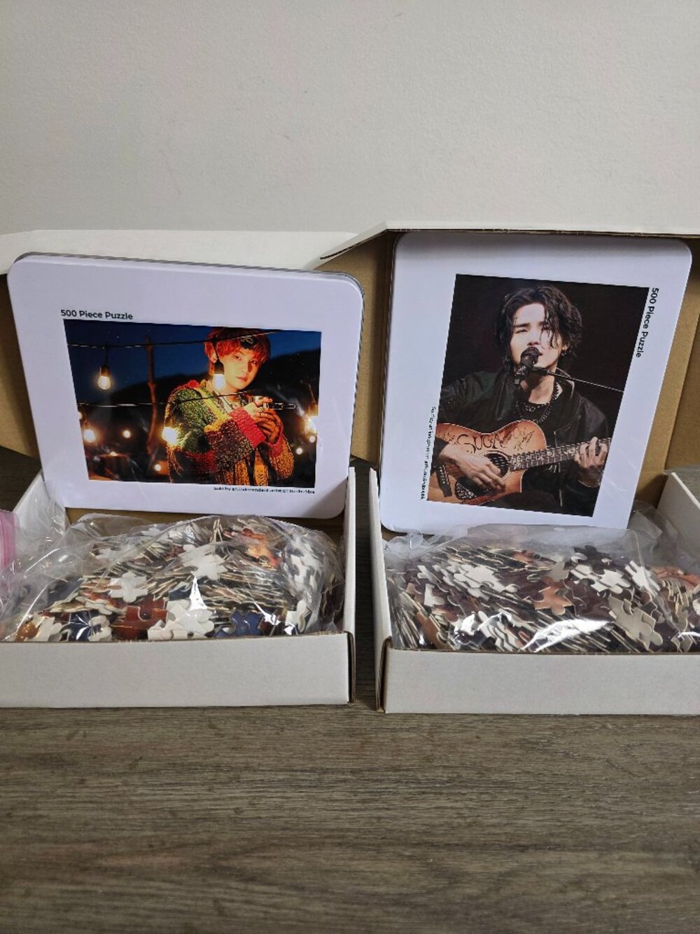 Set of Two (2) 500 Piece Puzzles featuring Suga of BTS